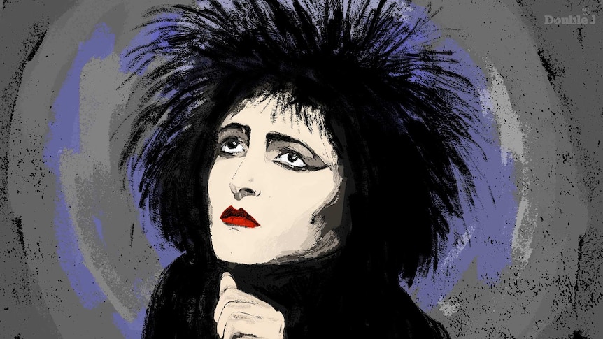 An Illustration of English singer and songwriter Siouxsie Sioux