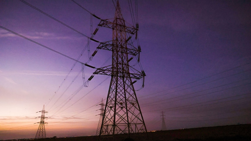 High tension power lines