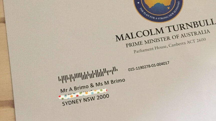 Turnbull election campaign letter