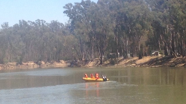 Police, SES and volunteers are searching the Murray River, near Koondrook, for a missing boy.