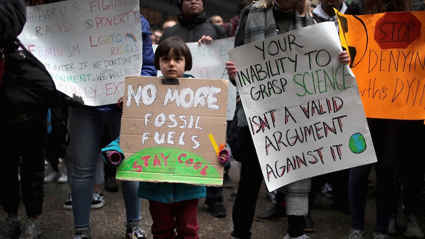 A climate change strike in March in Chicago