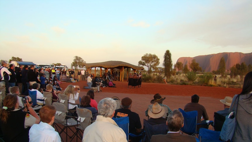 Uluru sunrise ceremony