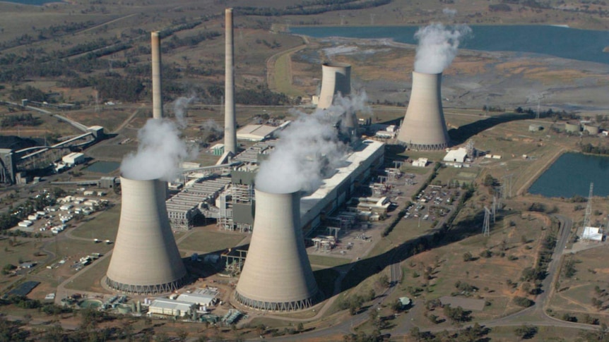 An eagle view of the Liddell power station in the Hunter Valley near Newcastle.