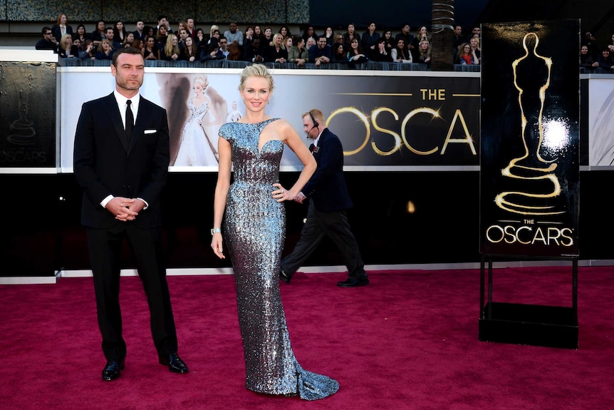 Liev Schreiber and Naomi Watts at the 2013 Oscars.