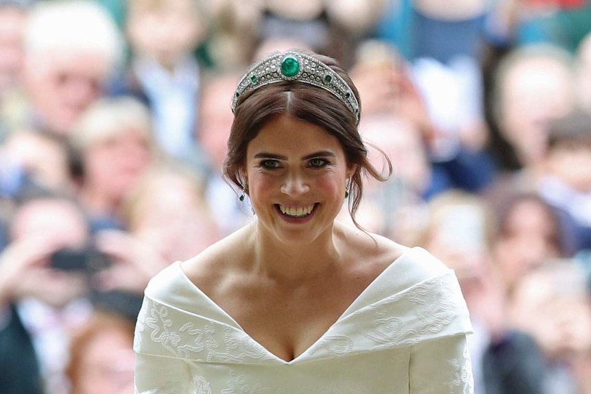 Princess Eugenie arrives for her wedding