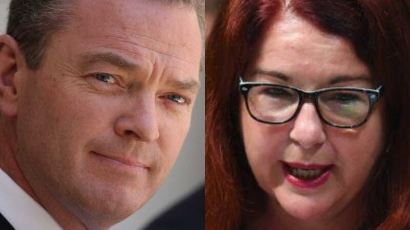 A composite image of Christopher Pyne and Melissa Price.