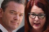 A composite image of Christopher Pyne and Melissa Price.