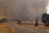 Fire burning south of Wynyard Tasmania