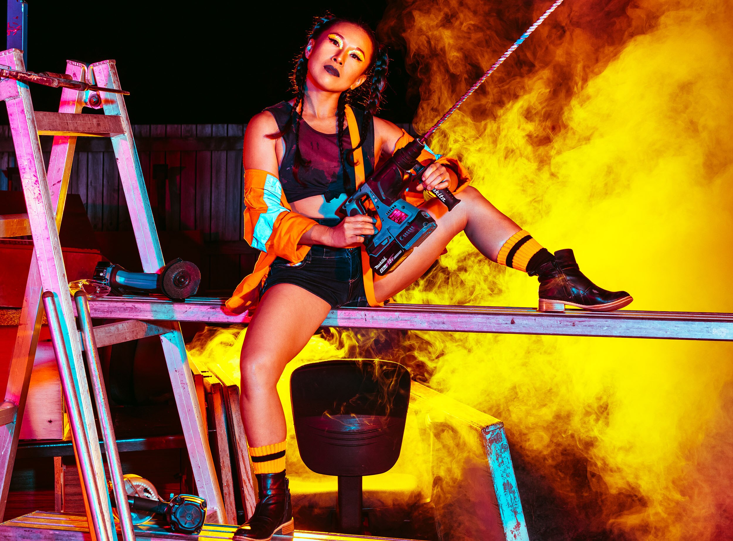 A character in the Brisbane Festival show Demolition