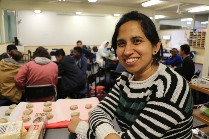 Keerti Shukla sits in her classroom of students at doonside looking thrilled about the project.