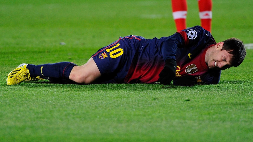 Messi in agony