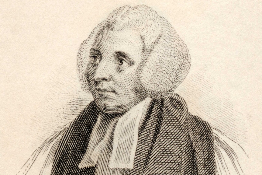An ink portrait of the bishop Robert Lowth