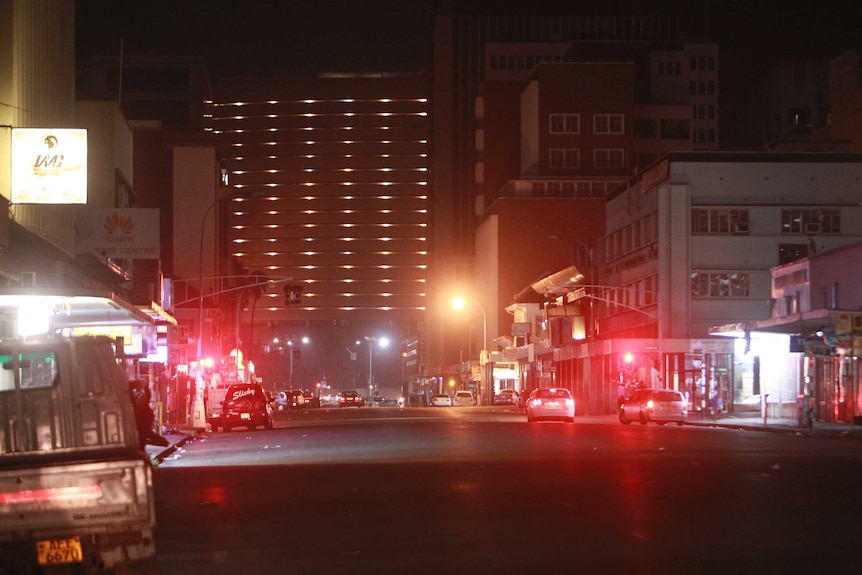 A street scene along Robert Mugabe road in Harare.