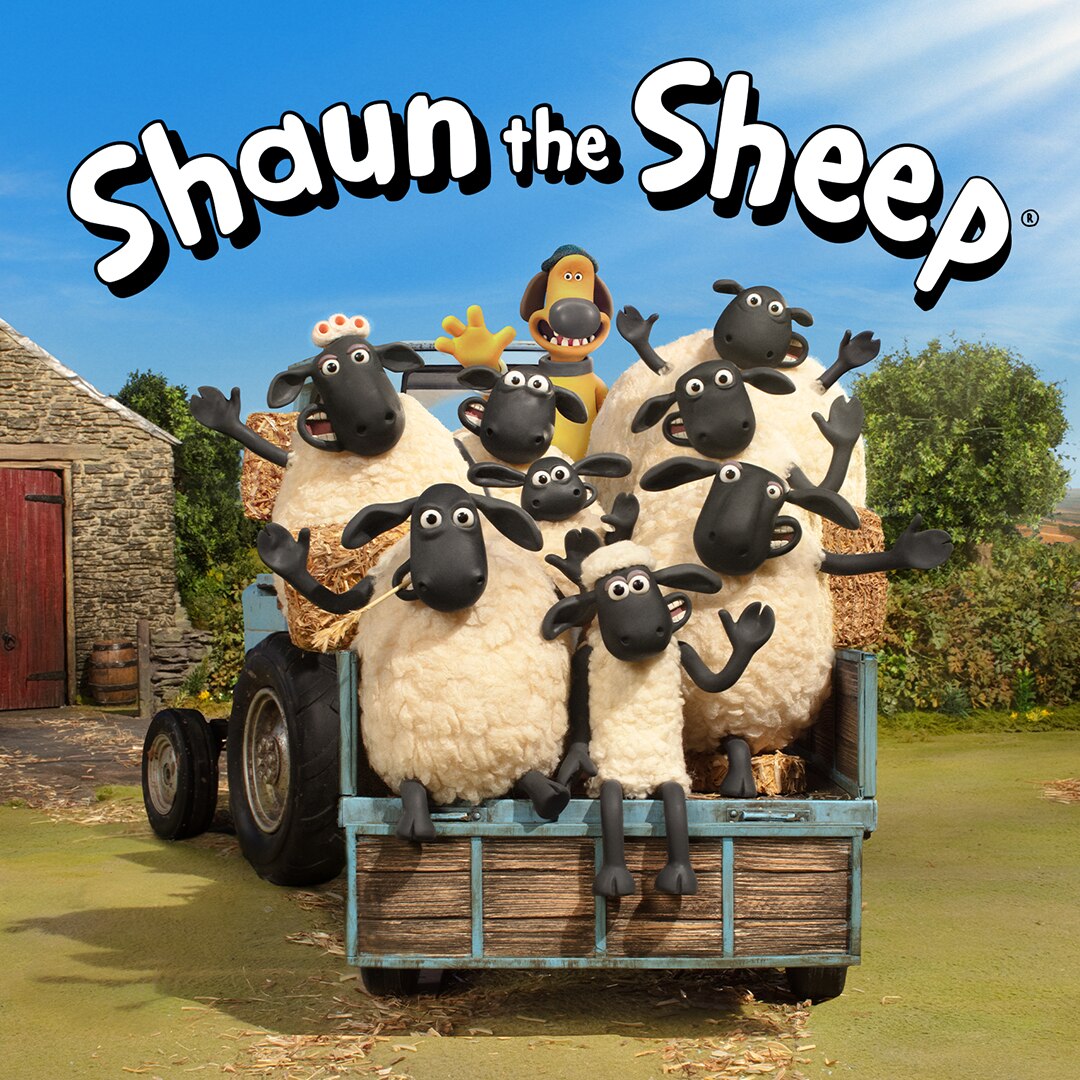 A group of animated sheep