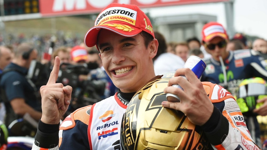 Marc Marquez after sealing the MotoGP World Championship