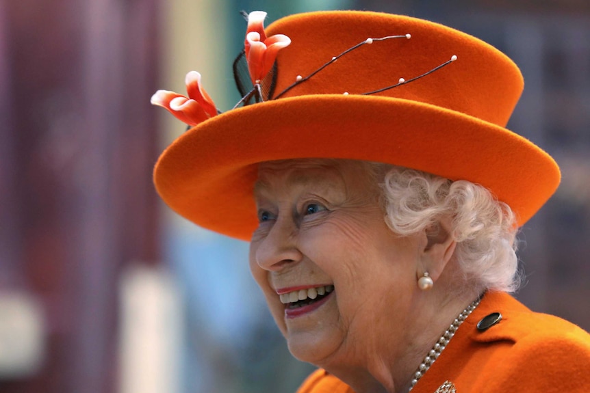Britain's Queen Elizabeth II smiling