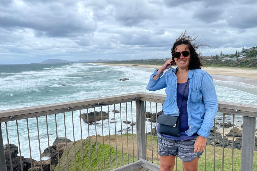 Julie Purcell at the beach 