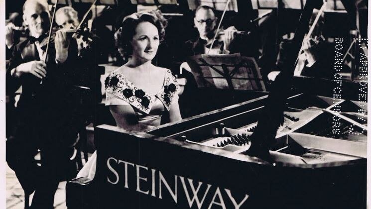 Pianist Eileen Joyce appeared in movies and played on film soundtracks
