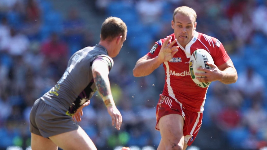 Daniel Holdsworth in action for Salford