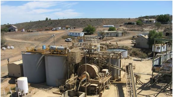 A gold processing plant near Coolgardie in WA