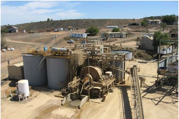 A gold processing plant near Coolgardie in WA