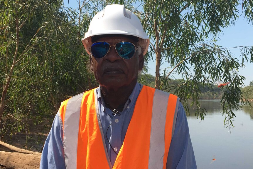 Mine site traditional owner Johnny Davy