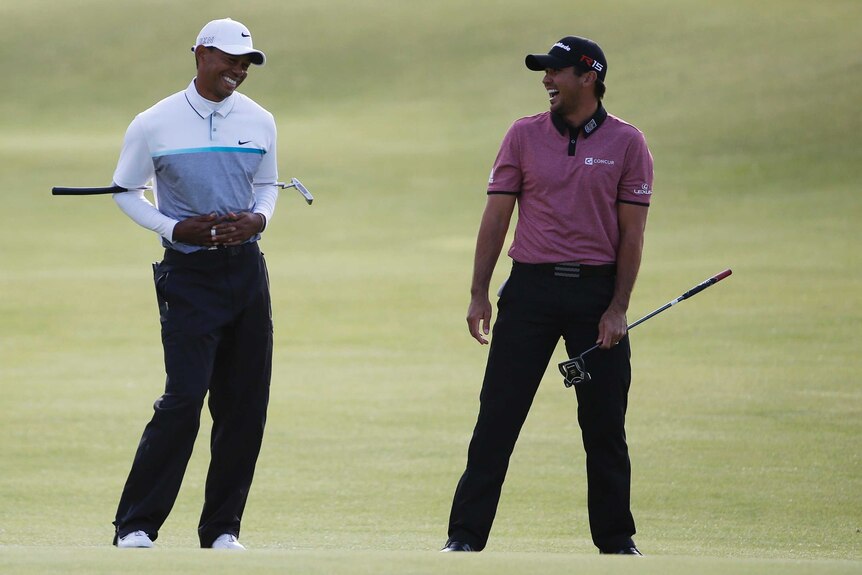 Tiger Woods and Jason Day