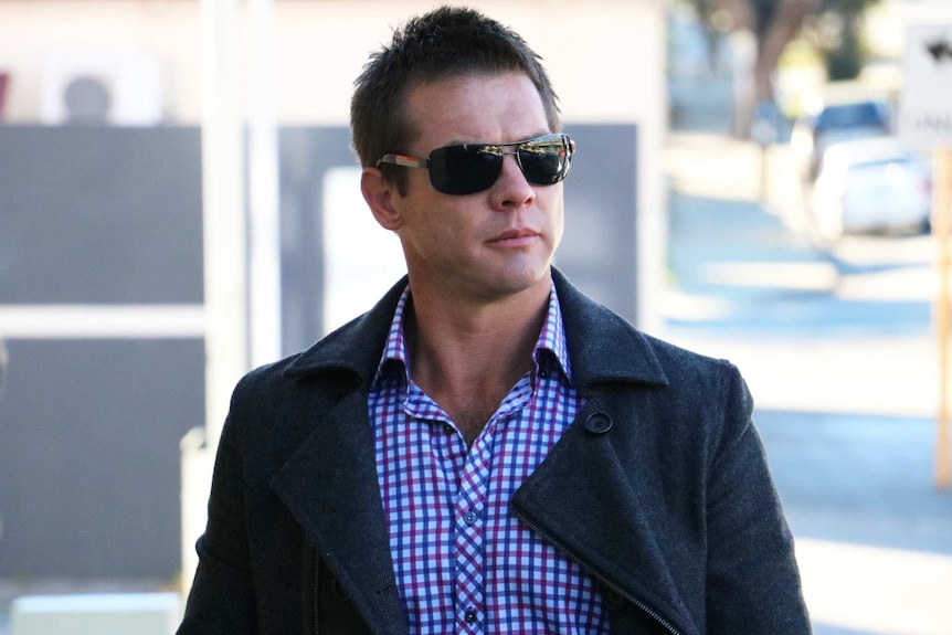 Ben Cousins arrives in court