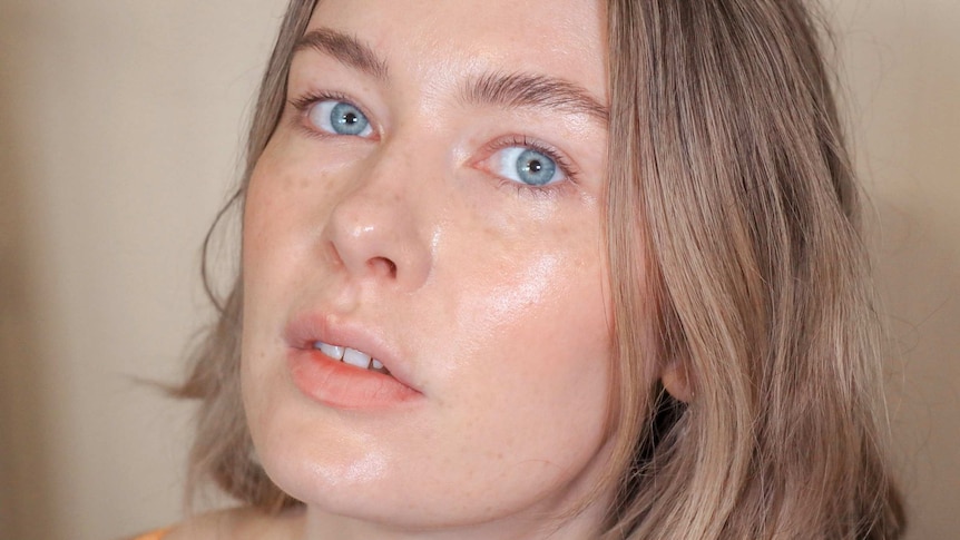 Close up photograph of skincare Instagrammer Hannah English.