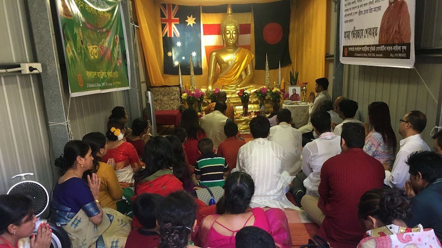 Interior of Buddhist centre