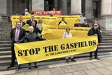 Fracking protest outside SA Parliament House