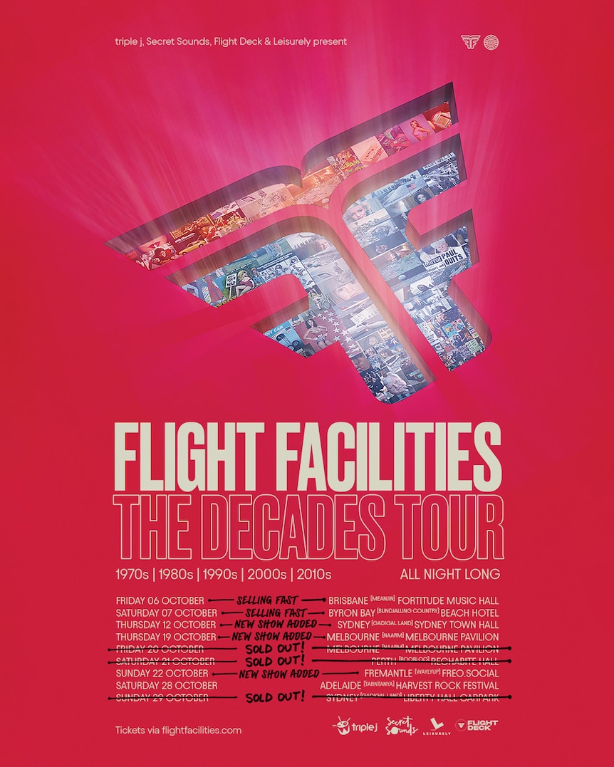 flight facilities decades tour poster updated supplied 20231408