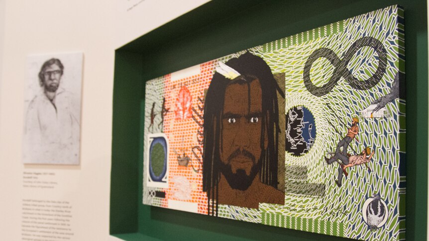 Artwork of Ryan Presley, a Brisbane Indigenous artist.