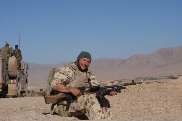 Tyrone Gawthorne in Afghanistan