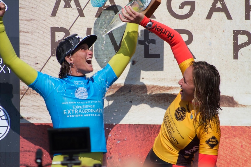 Female surfers at the Margaret River Pro