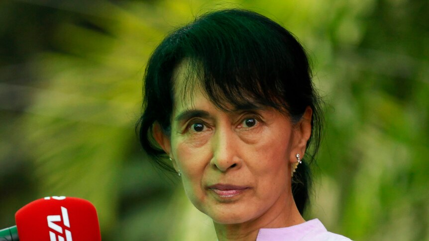 Suu Kyi addresses media ahead of vote
