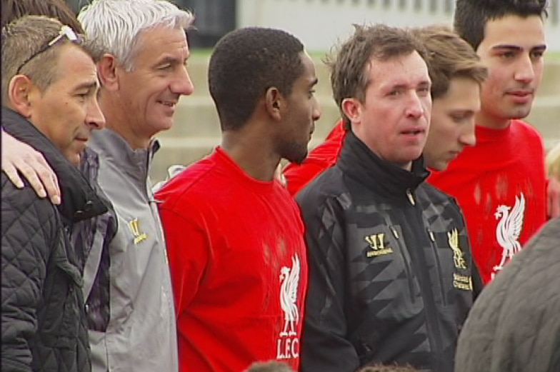 Liverpool football legends at strikers and skills clinic