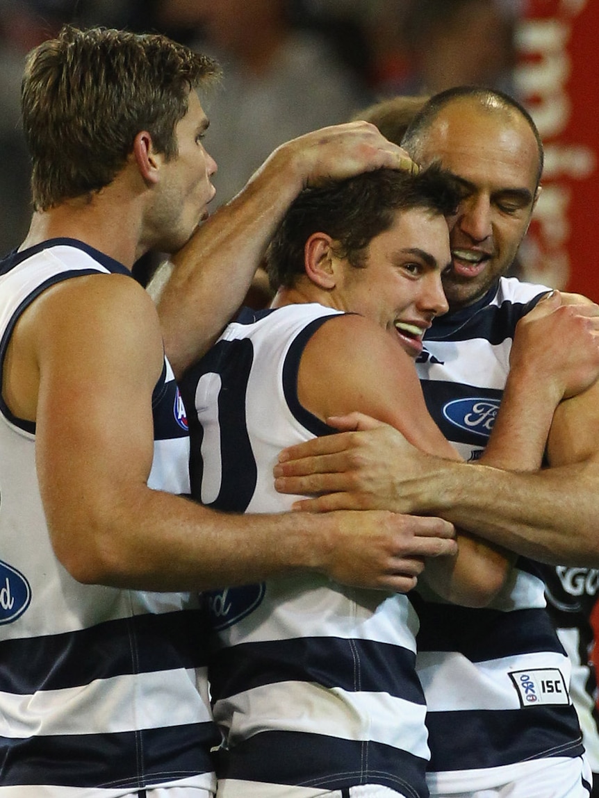 Part of the family: Menzel in committed to the next generation at Geelong.
