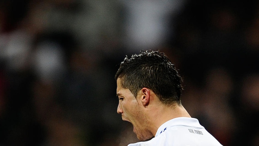 Magnificent number seven ... Ronaldo bagged a second-half hat-trick.