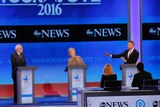 Democratic US debate 2015, Hilary Clinton, Martin O'Malley and Senator Bernie Sanders