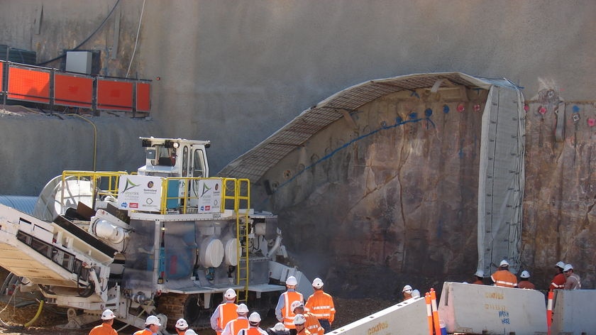 Brisbane Airport Link construction