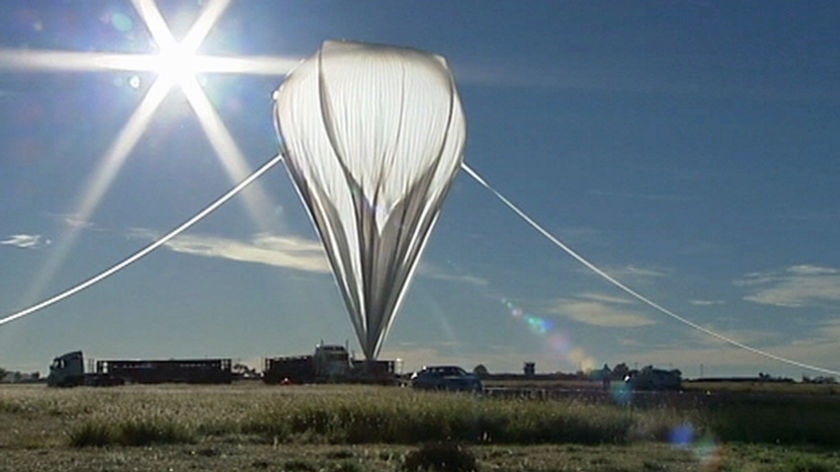 The balloon is the size of the Melbourne Cricket Ground,