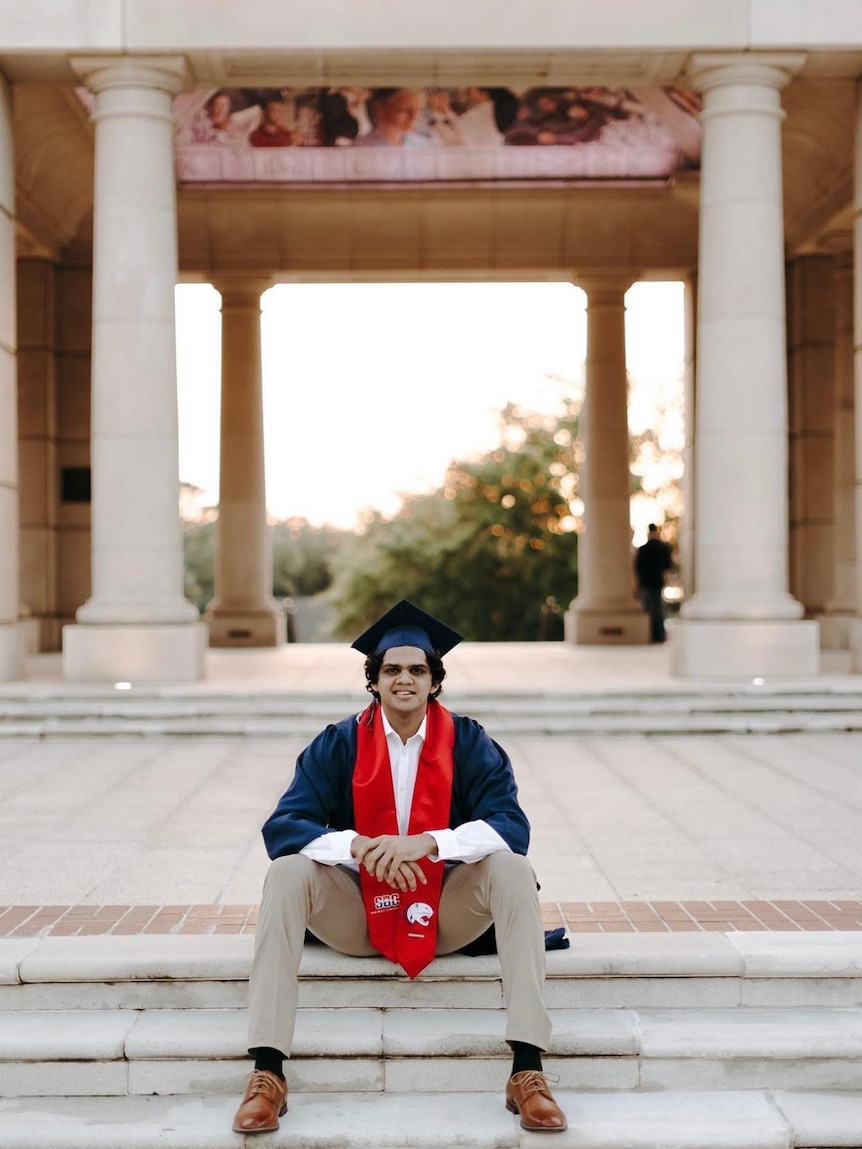 A man in university robes