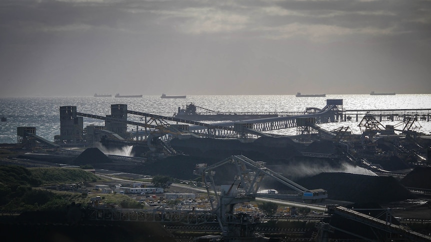 A coal terminal.