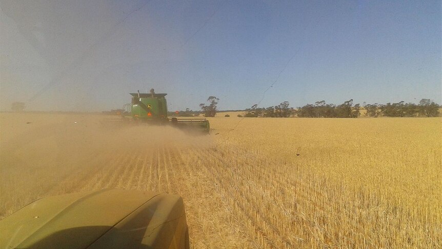 Farmers are hoping for dry weather as the harvest continues