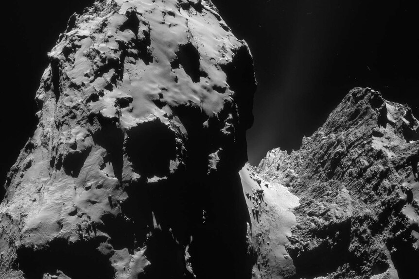 One of the lobes on comet 67P