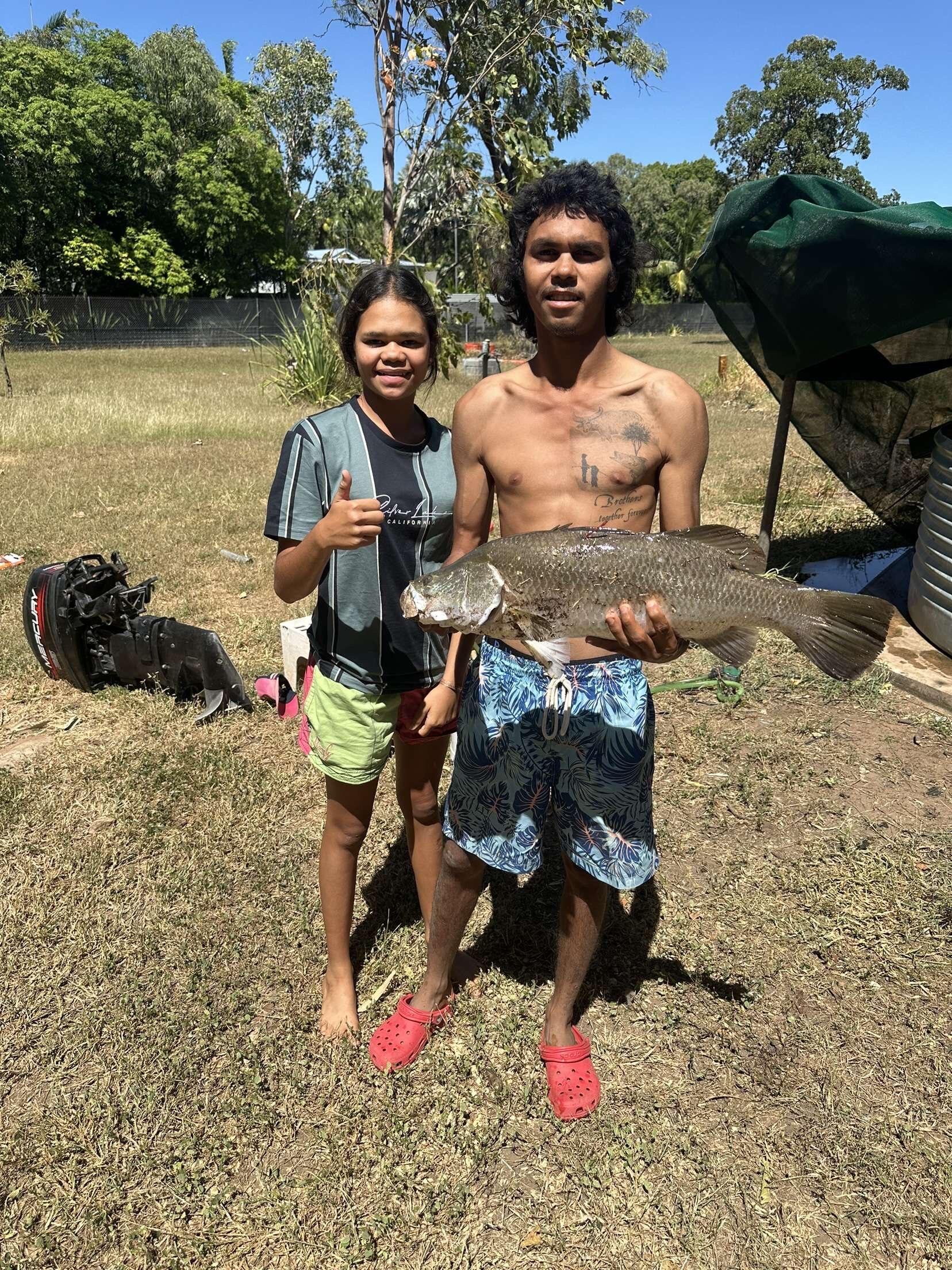 Keegan with his sister Breanne Payne