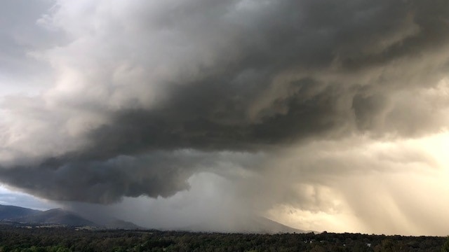 Ominous storm clouds