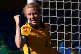 CLare Polkinghorne celebrates