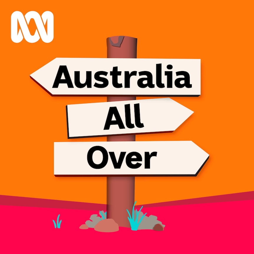 Australia All Over program graphic; road signs with 'Australia All Over' written on them.